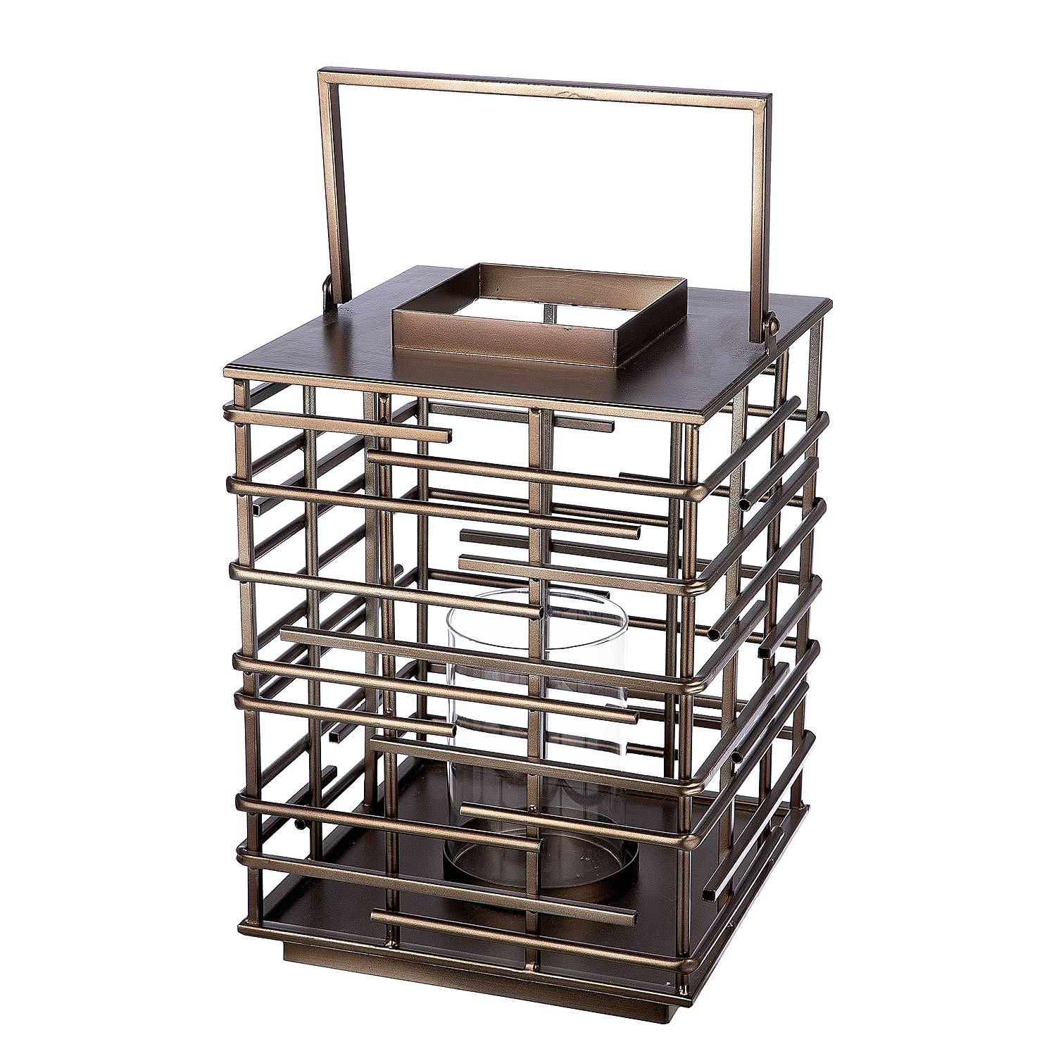 Laterne Loft Eisen Messing Höhe: 47 cm 1