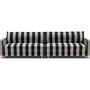 Dylan Sofa 4-Sitzer Line Latte Black 1