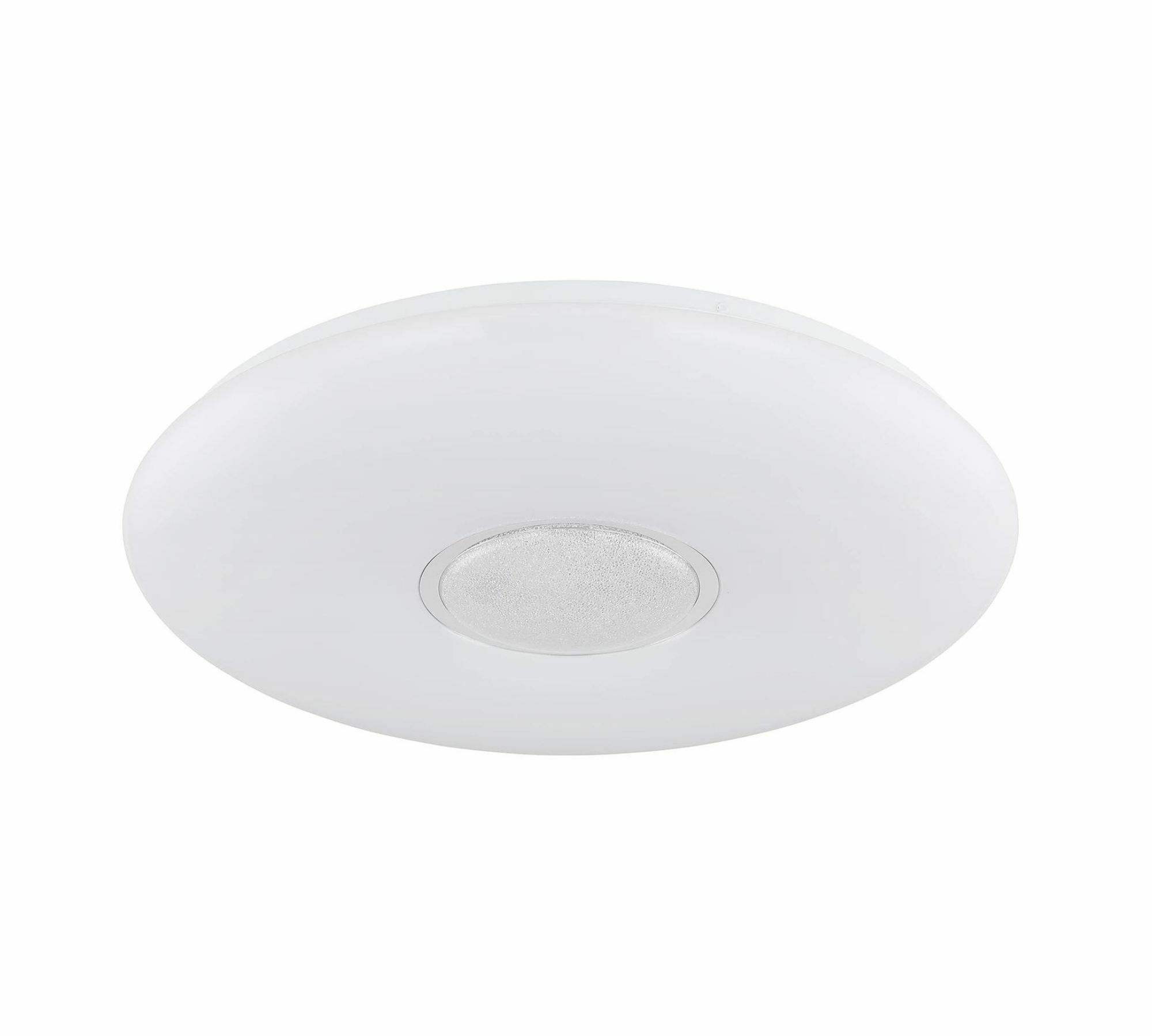 LED Deckenleuchte 1-flammig Glas Metall Weiß 0