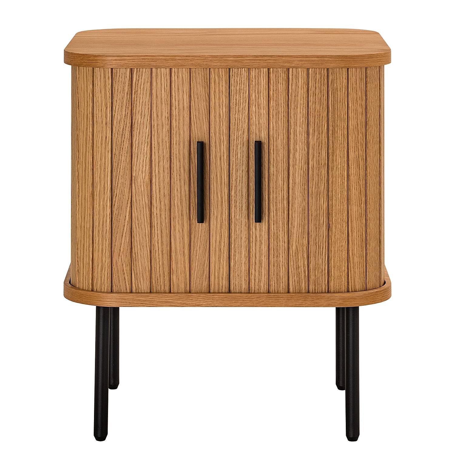Nightstand BARAWOH real wood veneer oak 2
