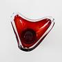 Ruby plate Murano glass 1960s 5