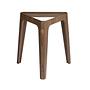 Side table glass brown 4