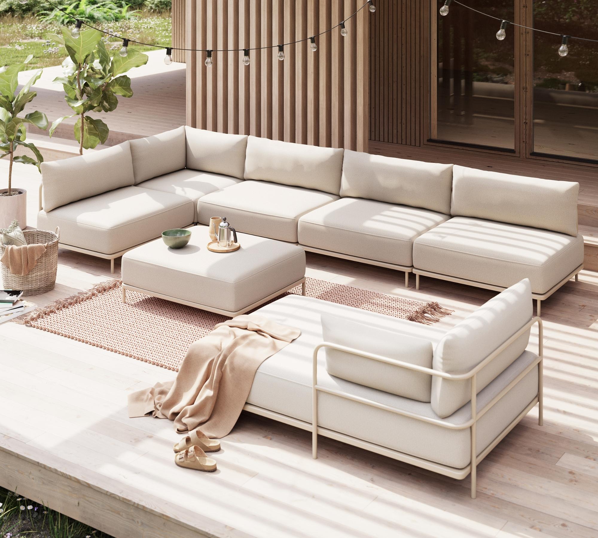 Vincent Outdoor Eckmodul Sandshell 4