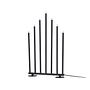 Björnfjället Candle holder Steel Matte Black 7