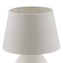 Table lamp mixed fabric ceramic 1-bulb 3
