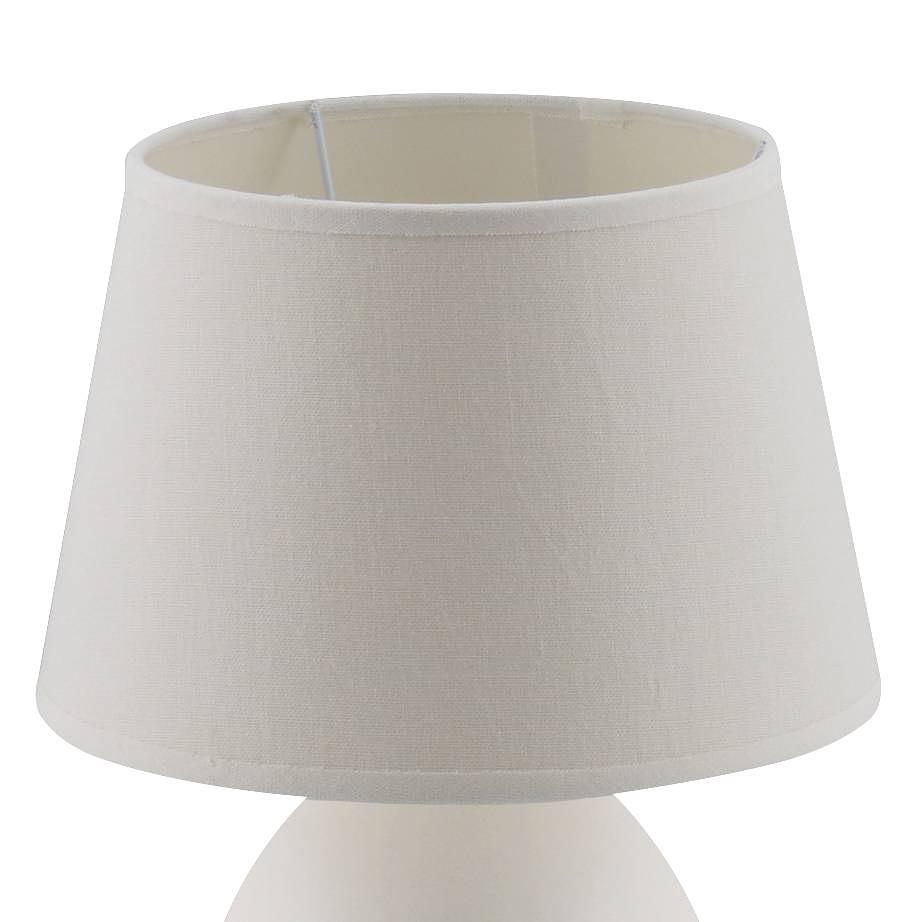 Table lamp mixed fabric ceramic 1-bulb 3
