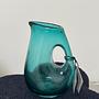 Pitcher with hole Glass Green 1