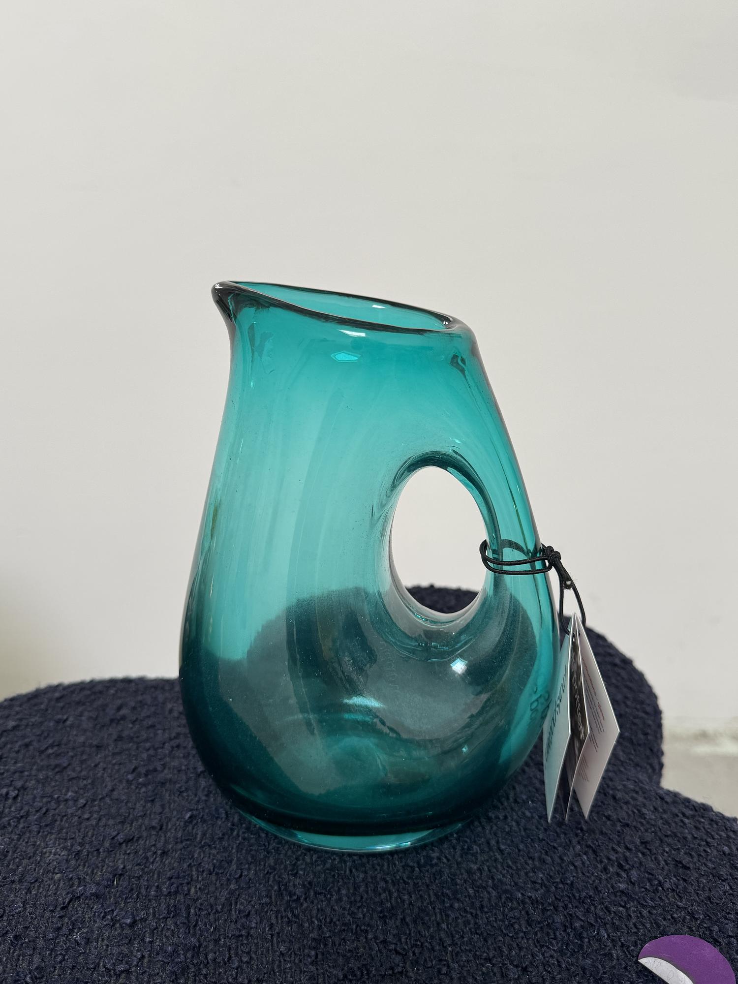Pitcher with hole Glass Green 1