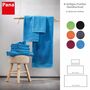 8-tlg. Frottier Handtuch-Set Hellblau Öko-Tex Standard 100 1