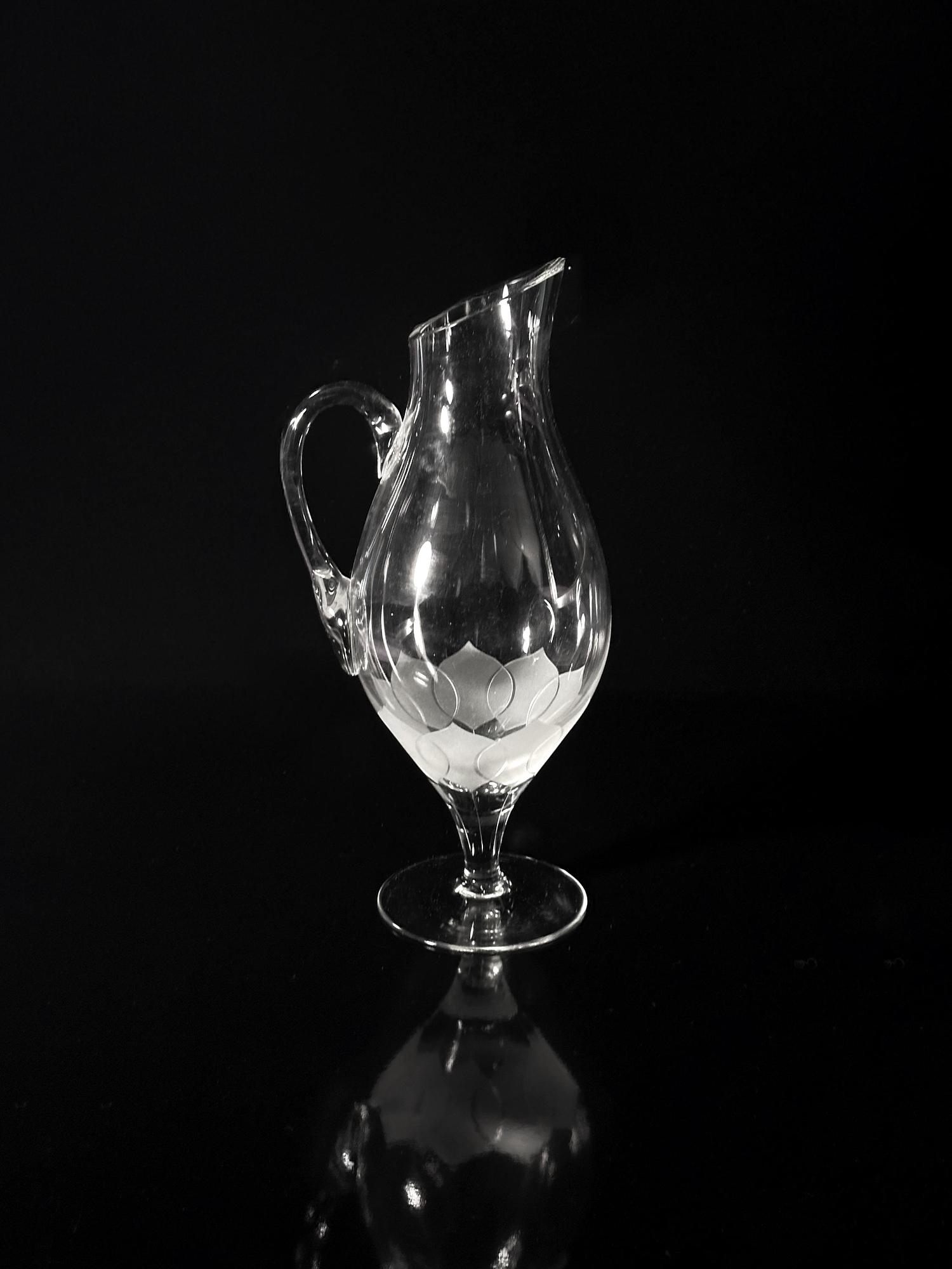 Vintage Lotus Decanter Crystal 1960s 5