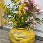 Handmade pot Ceramic Yellow 5
