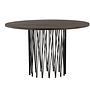 Dining Table Black Mocha Veneer Ø120cm 2