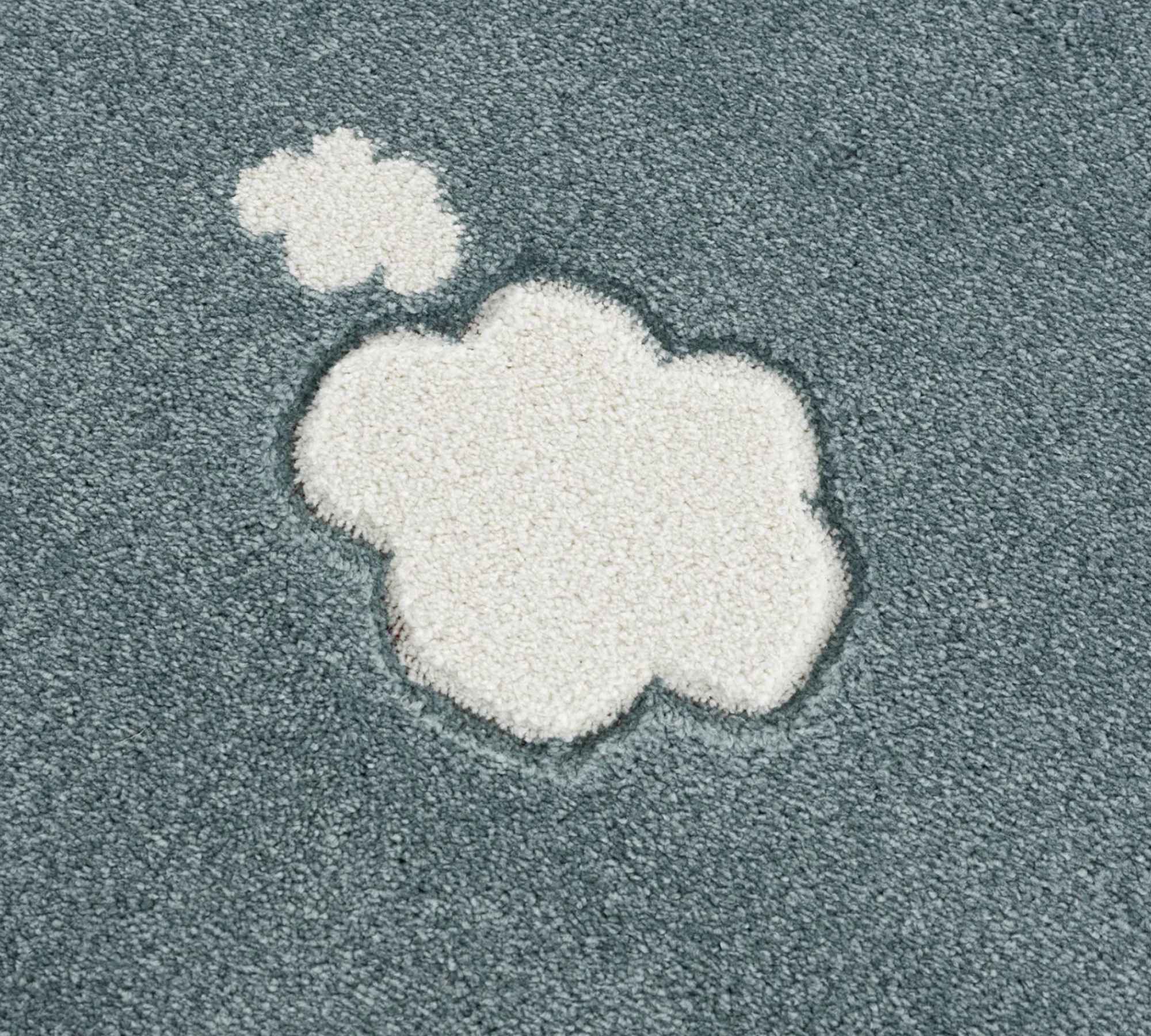 Kinderteppich Mintgrau Weiß 120x180cm 2
