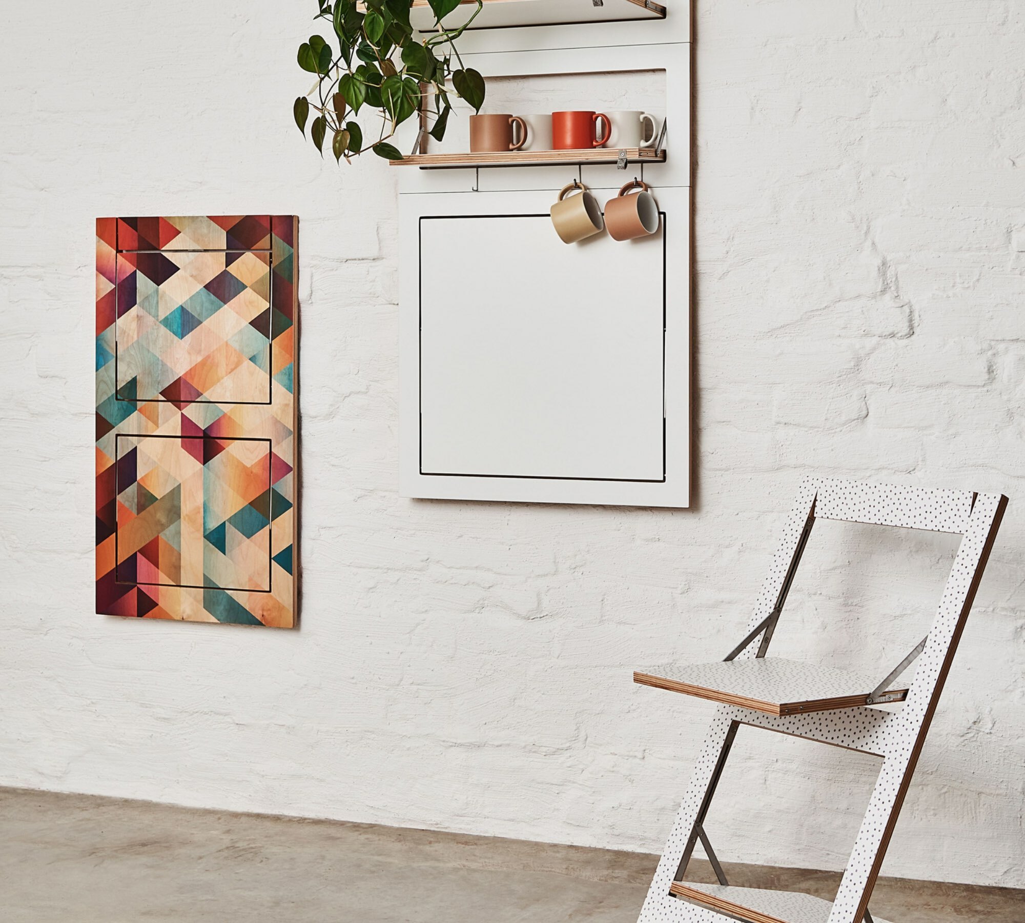 Fläpps Klappstuhl Criss Cross Grau auf Natur 2