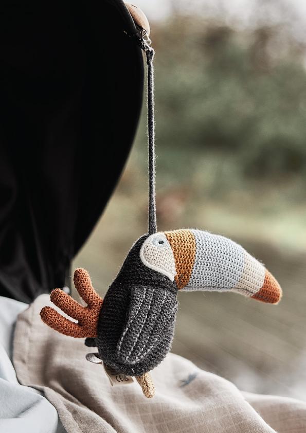 Toucan Babywagen Clip Baumwolle Mehrfarbig 1