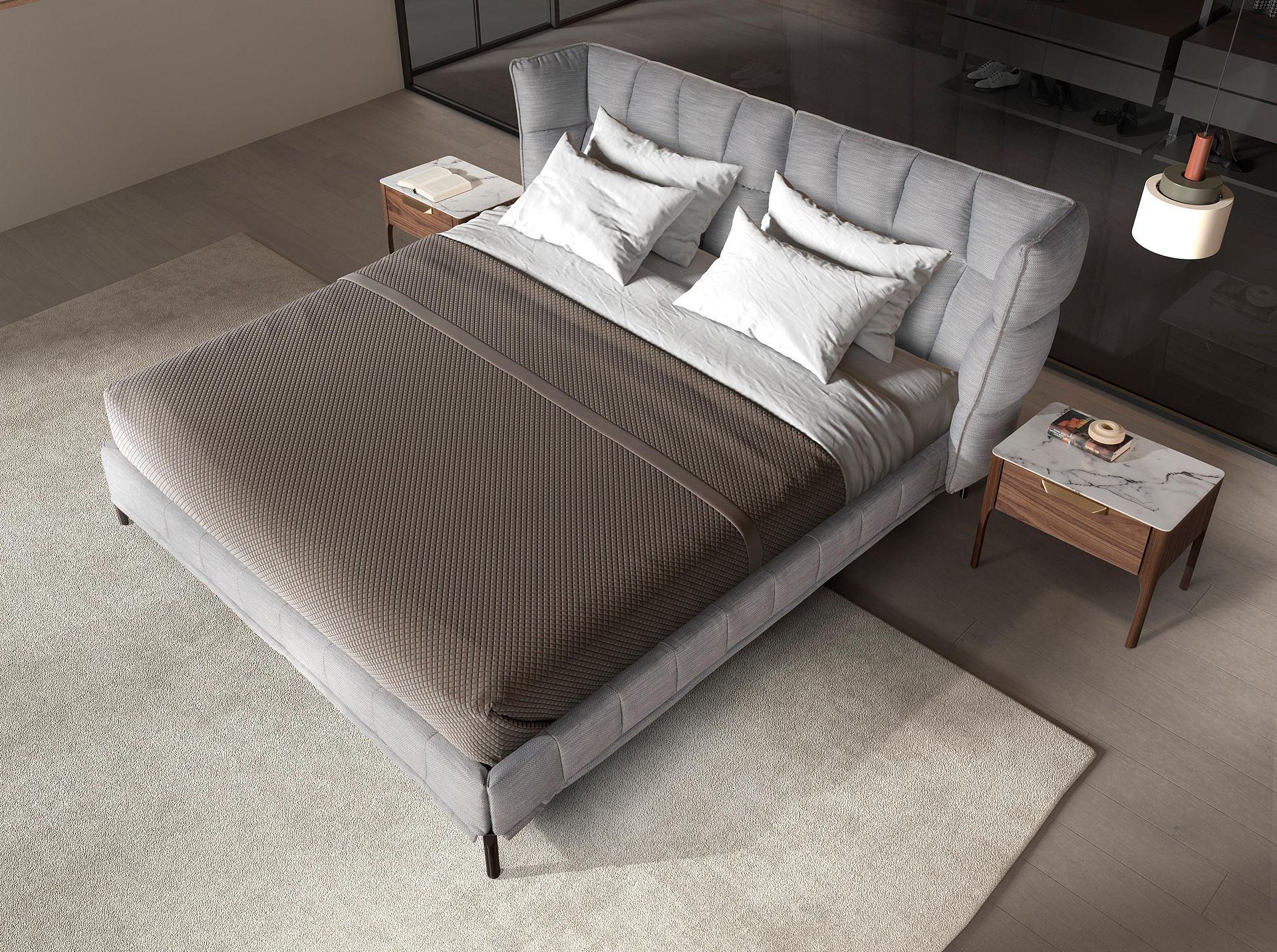 Beistelltisch in Marmoroptik Nussbaumfurnier 3