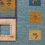 Rizbaf Gabbeh-Teppich Wolle Blau 6