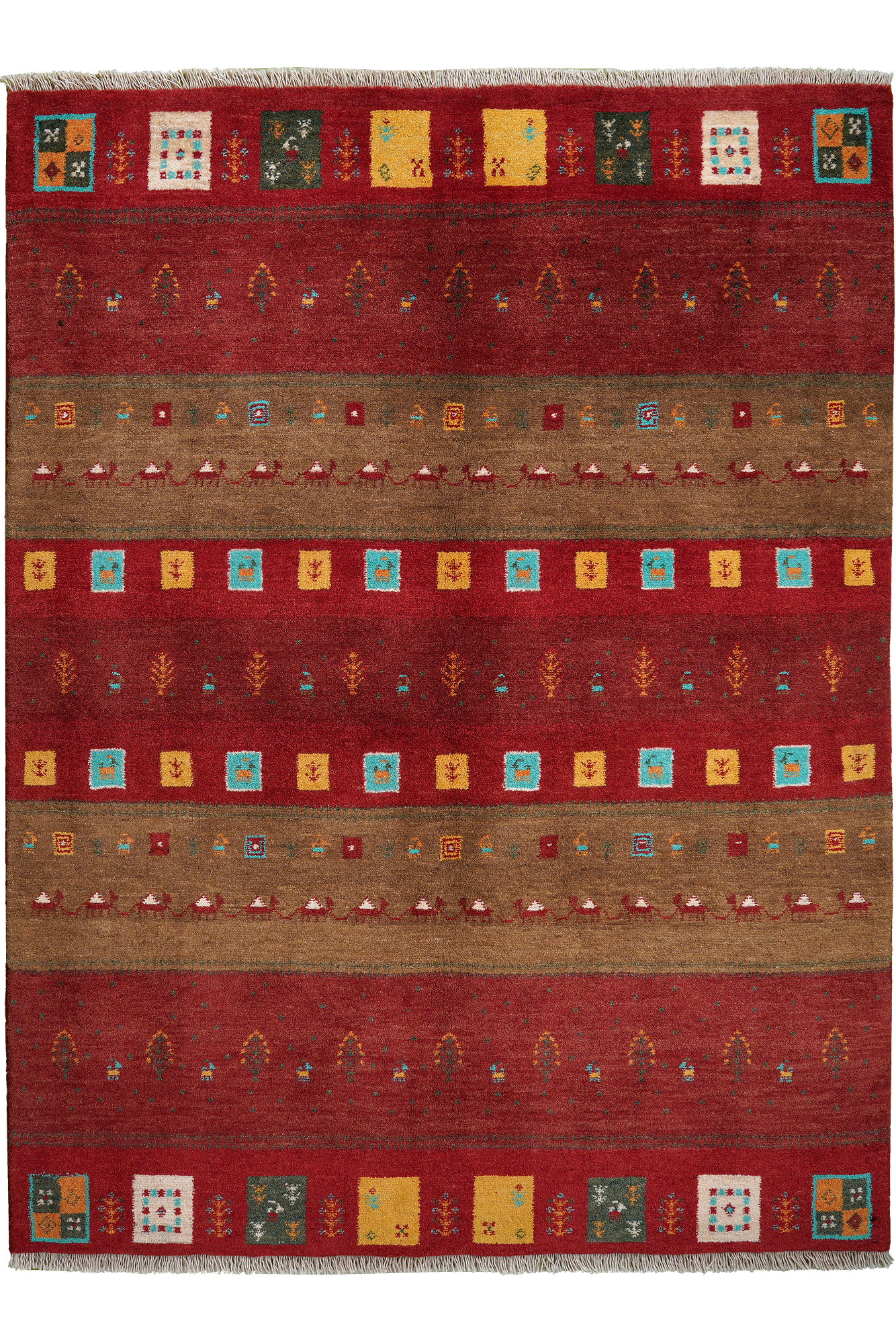 Rizbaf Gabbeh Rug Wool Multicolored 0