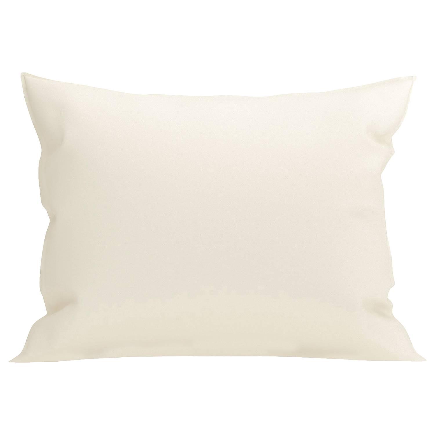 Perkal II Kissenbezug Baumwolle Beige 60 x 70 cm 0