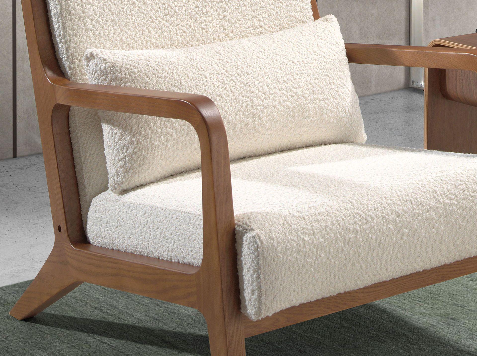 Sessel Textil Weiß 4