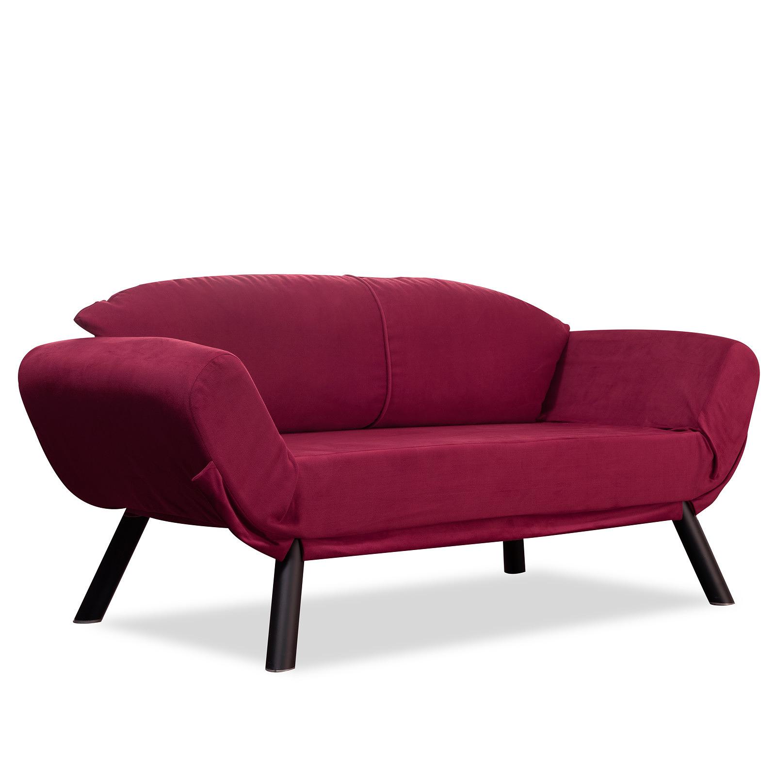 Genzo Schlafsofa 2-Sitzer Maroon 3