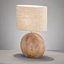 Tobse Tischleuchte Keramik Leinen 1-flammig 0