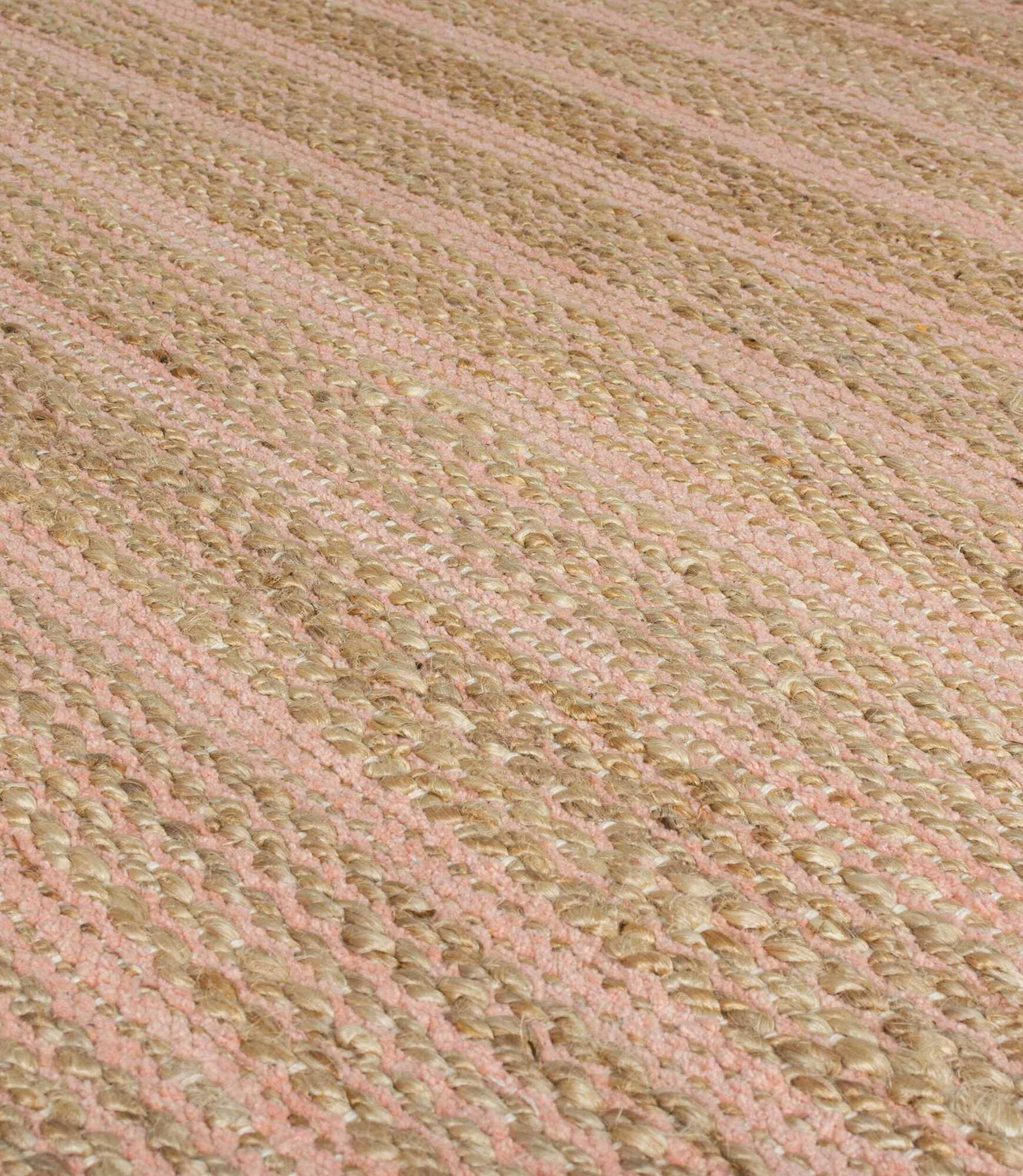 Jute-Chenille-Teppich Equinox Handgewebt Blush 160x230 2