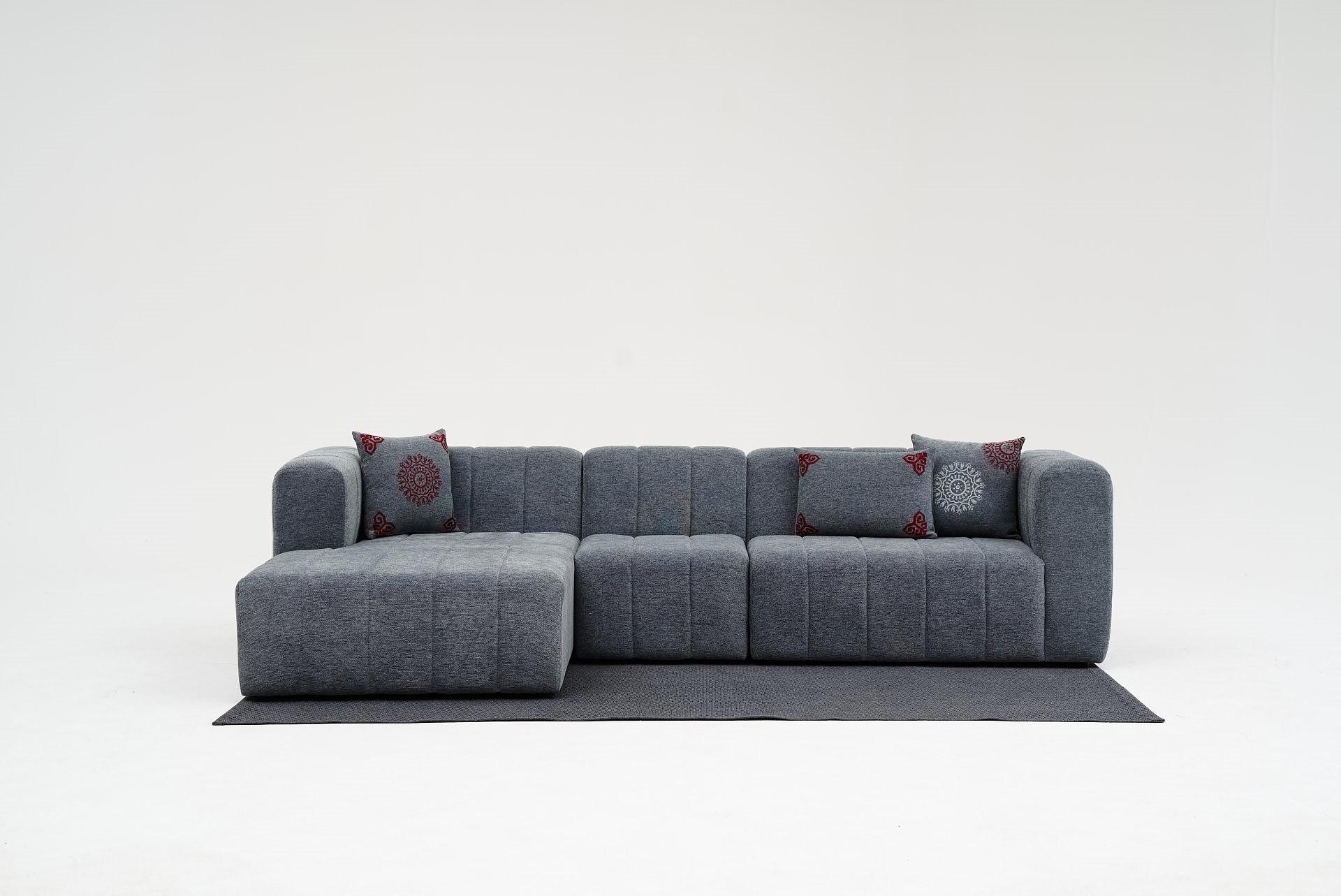 Beyza Sofa Récamiere Links Grau 1