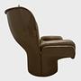 Joe Colombo Elda Sessel Leder Fiberglas Beige 3