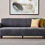 Noya Sofa 3-Sitzer Chenille Grau 0