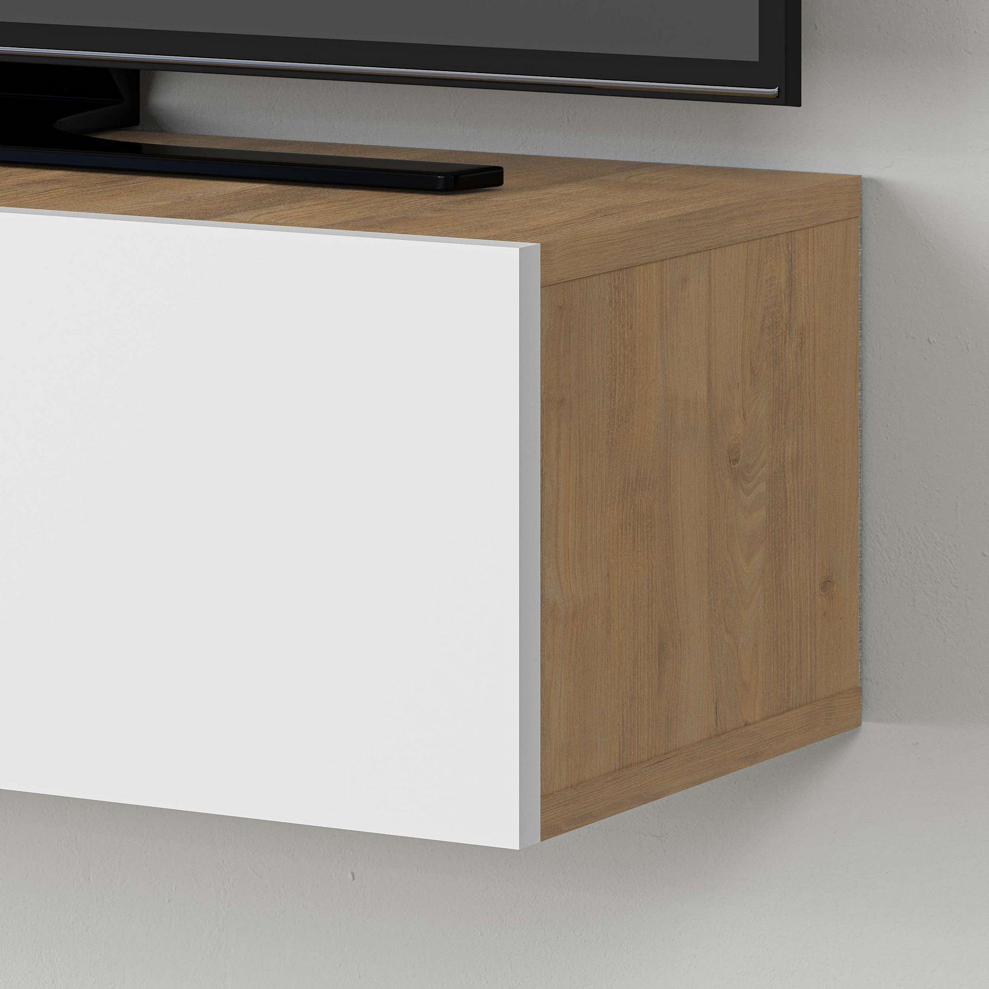 Francy 135 Mobile basso impiallacciato in legno Sapphire Bianco 4