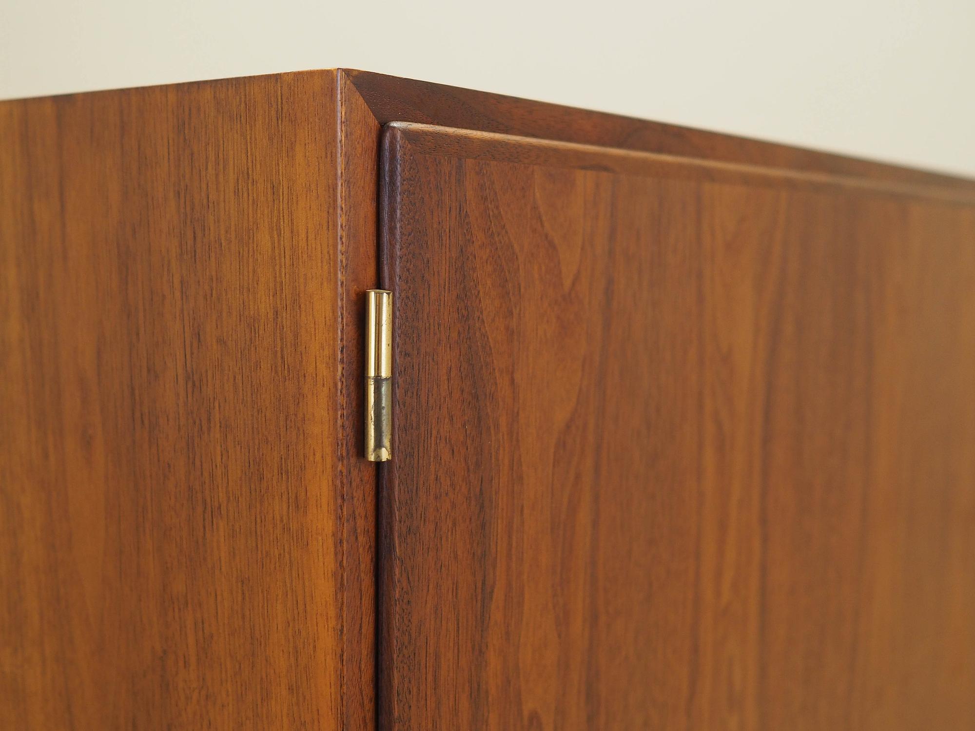 Walnuss-Schrank Braun 1970er Jahre 13