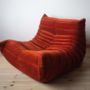 Togo Lounge Set 5-pc. Cord Amber Orange 2