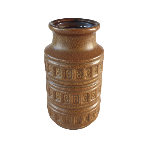 Vintage Vase Keramik Braun 0