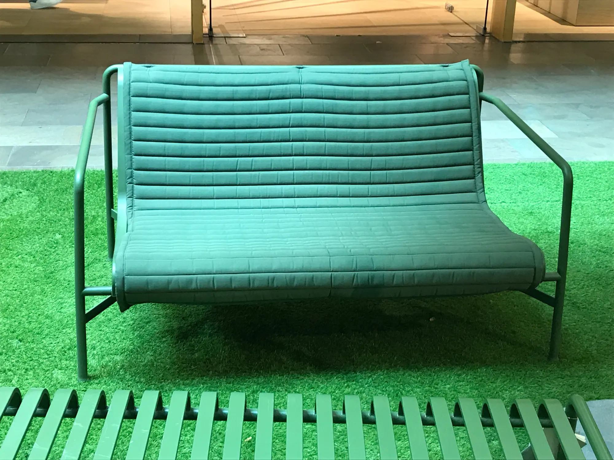Palissade Lounge Sofa Metall Grün 2