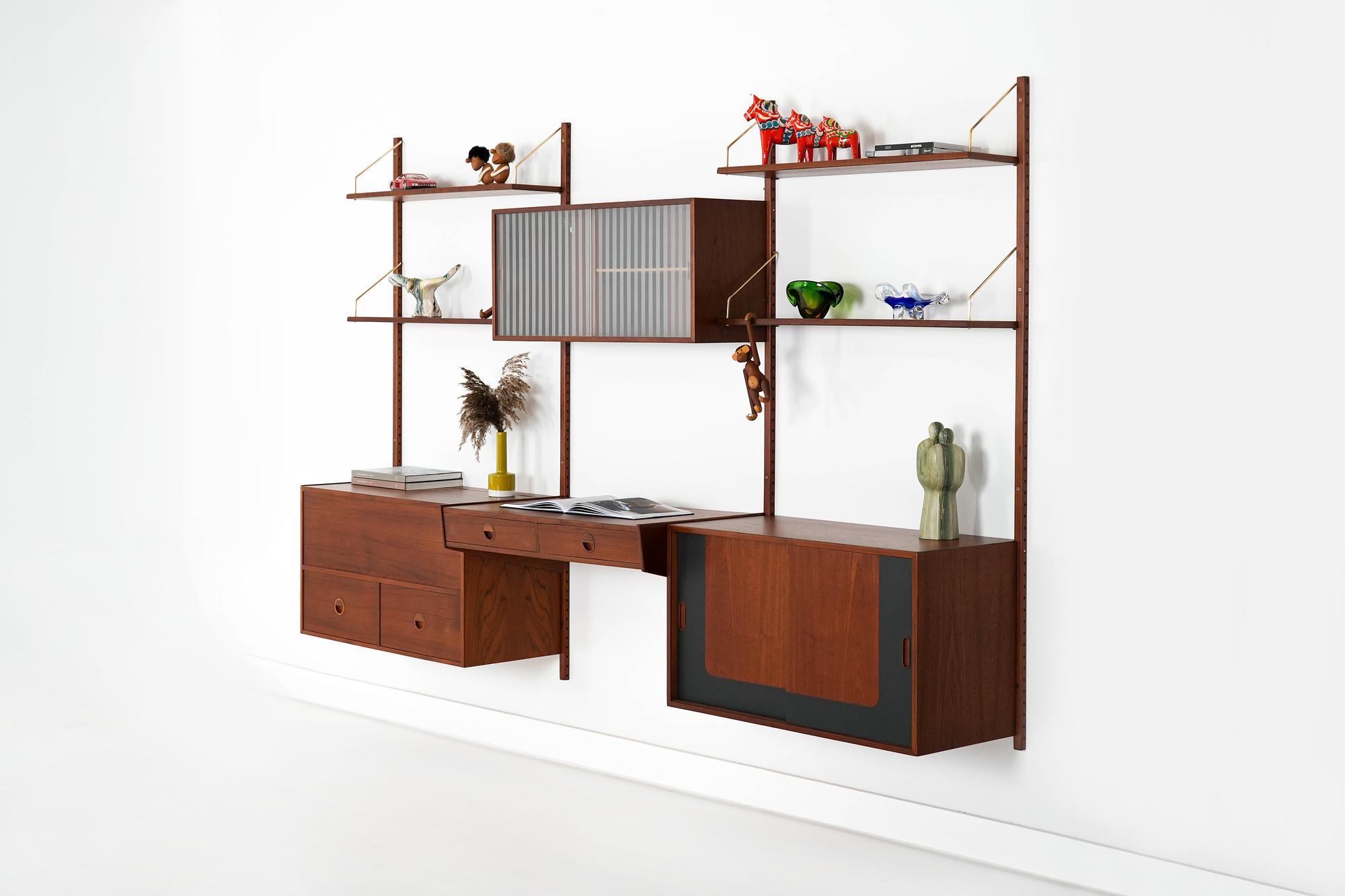 Modulares Teak-Regalsystem 60er Jahre Hansen & Guldborg 0