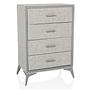 Chest of drawers SKUFFY 64x35x90cm 4 drawers grey hjh LIVING 0
