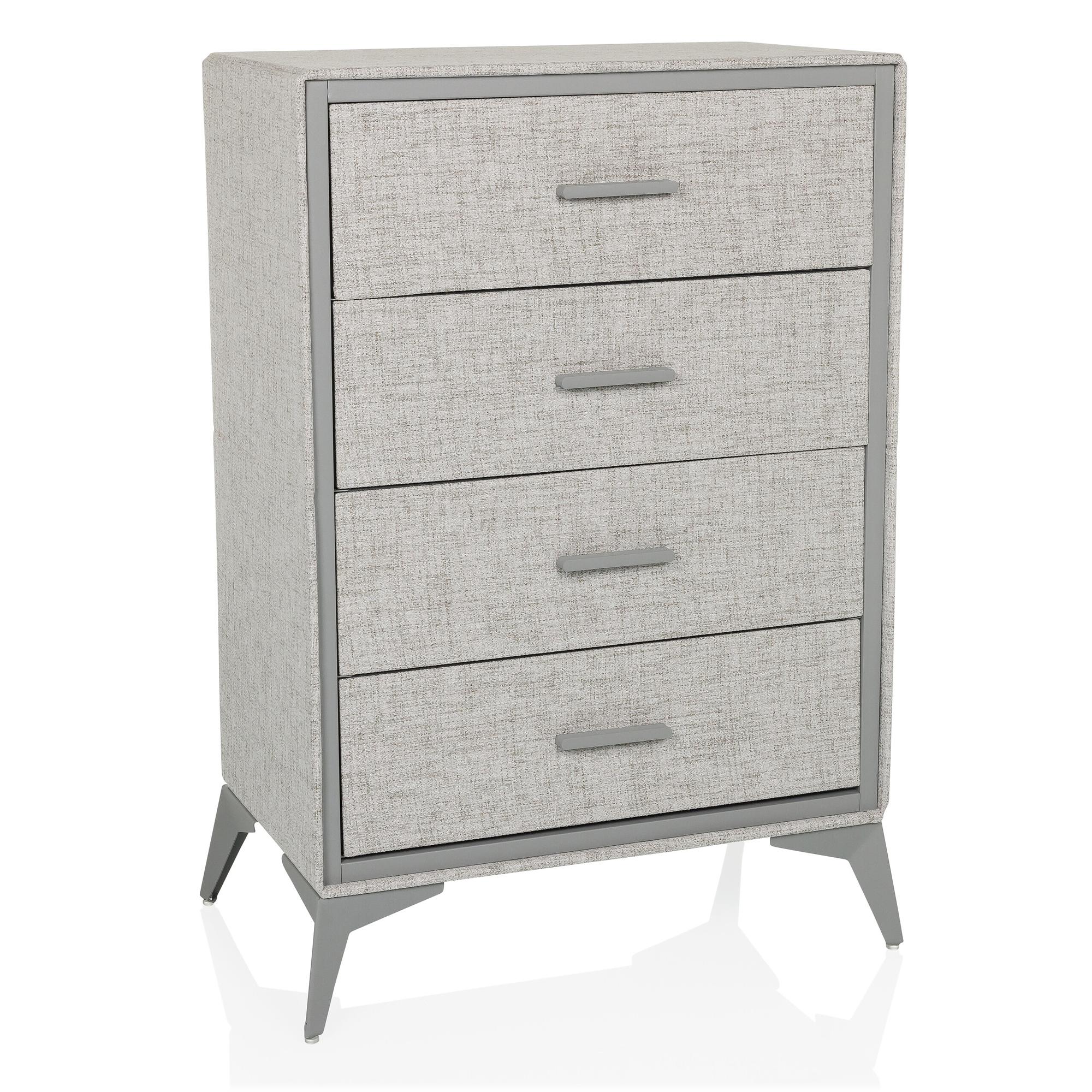 Chest of drawers SKUFFY 64x35x90cm 4 drawers grey hjh LIVING 0