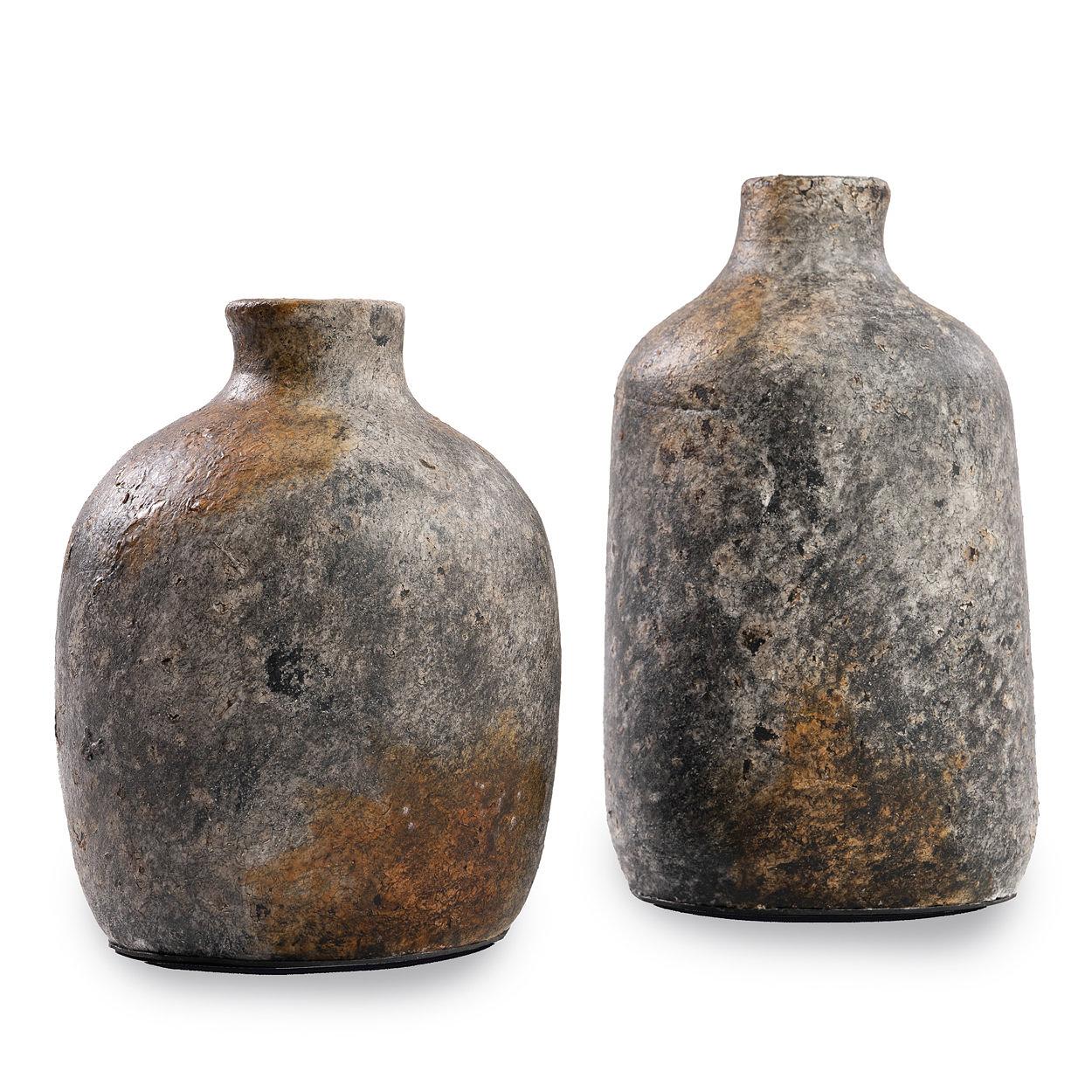 Classy Vase Keramik Grau 4