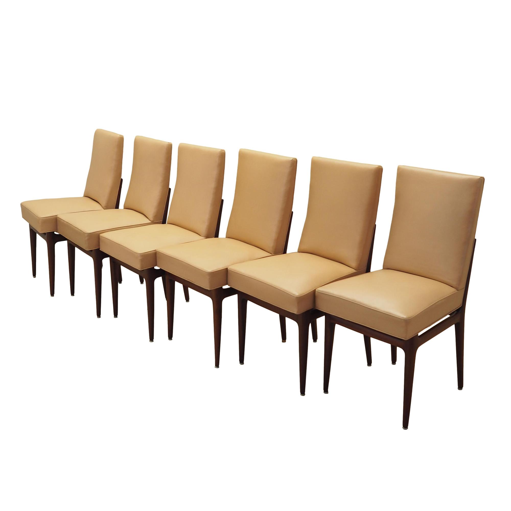 Set of six mahogany chairs 1960s 0
