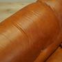 Sofa Leather Red 1970s 9