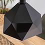 Pendant lamp Armour 1-bulb Black 4