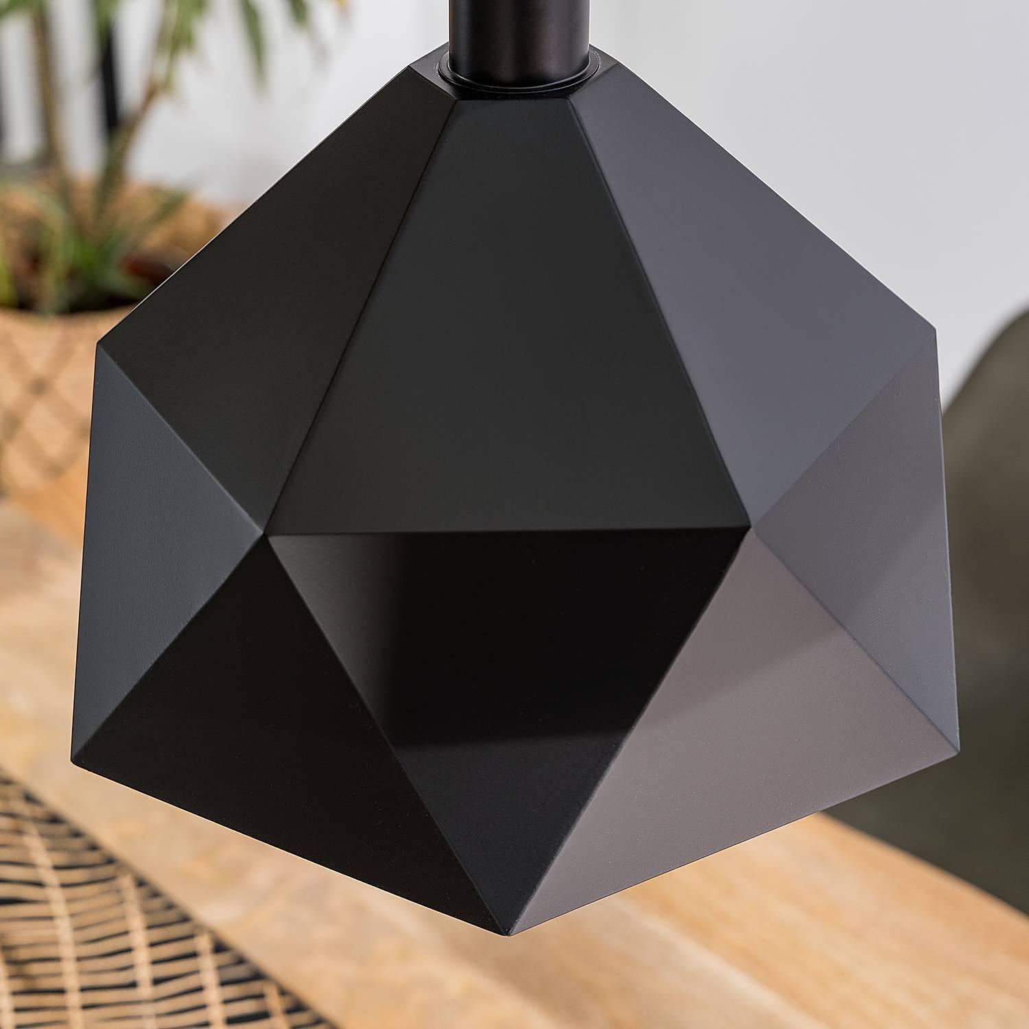 Pendant lamp Armour 1-bulb Black 4