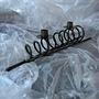 Vintage candle holder metal black 1980s 4