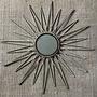 Sonnenspiegel Vintage Optik Glas Metall  0