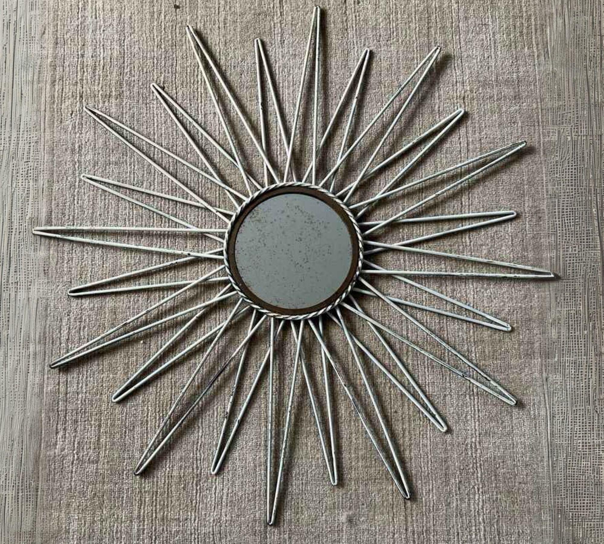 Sonnenspiegel Vintage Optik Glas Metall  0