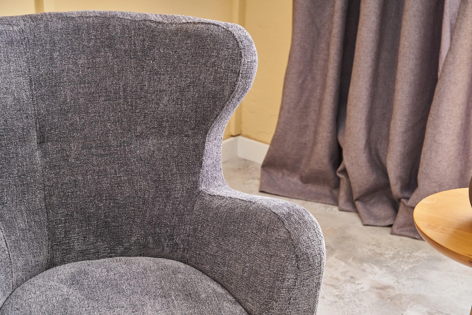 Karina Armchair Chenille Fabric Gray 3