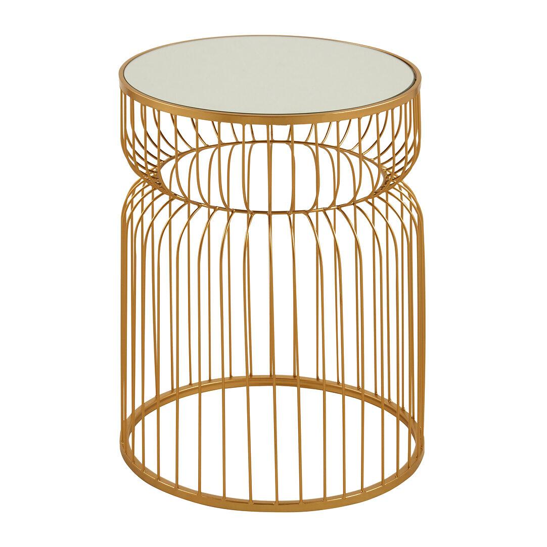 Avantis Gold Finish Tapered Design Beistelltisch
 3