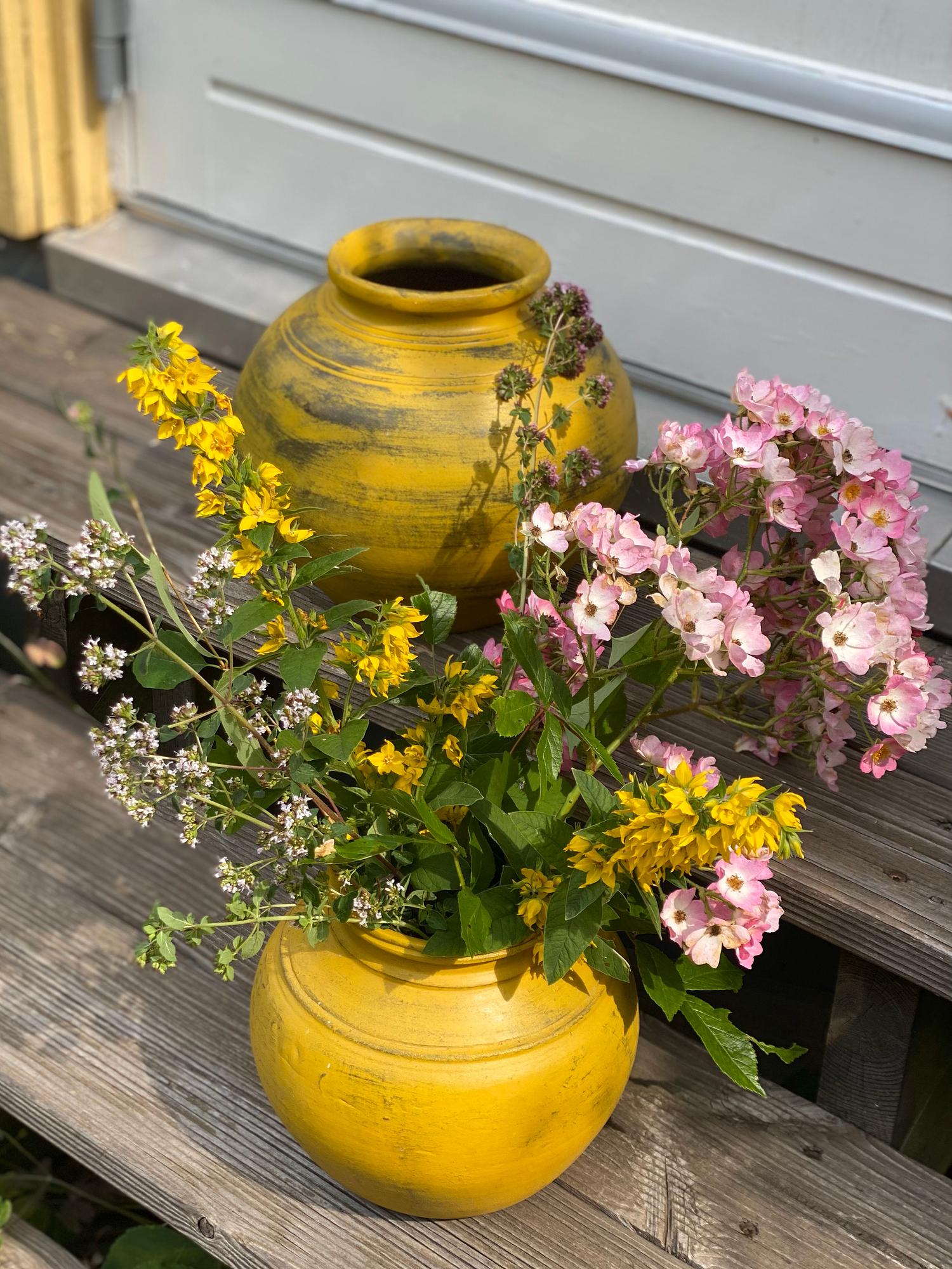 Handmade pot Ceramic Yellow 4