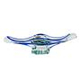 Bohemian Plate Blue Transparent 1970s 0